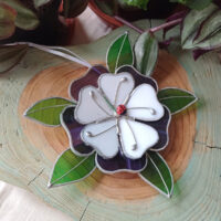 All In A Spin Stained Glass Flower