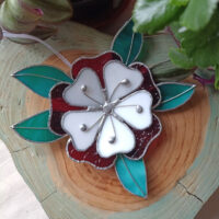 Love is More Stained Glass Flower