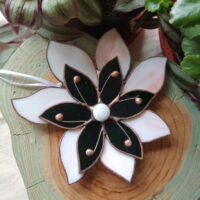 Day and Night Stained Glass Flower