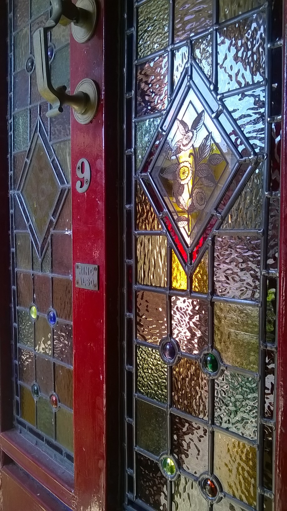 Painted door panel rebuilt